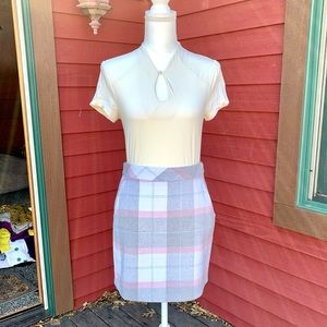NWOT Meaningless Plaiditudes Retro Miniskirt